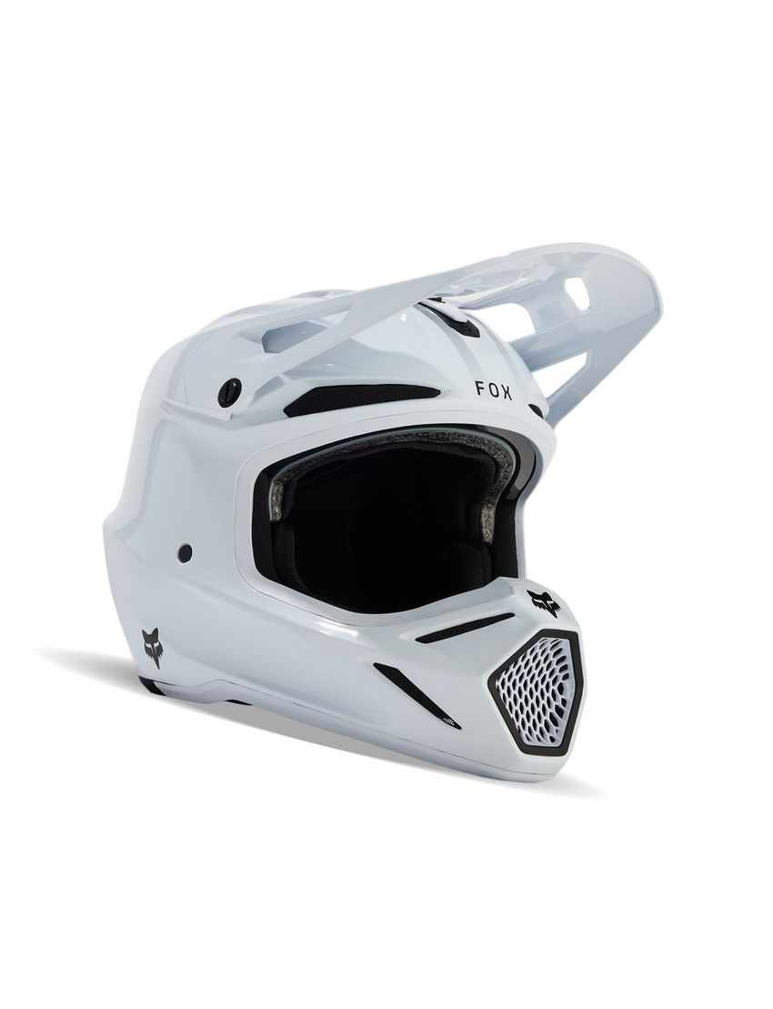 Fox Kask Motocyklowy  V3 Rs Carbon Solid White M