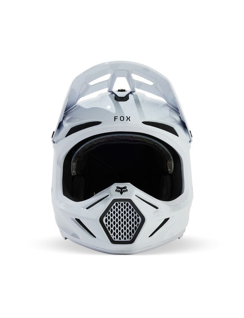 Fox Kask Motocyklowy  V3 Rs Carbon Solid White M