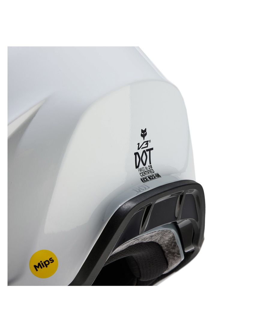 Fox Kask Motocyklowy  V3 Rs Carbon Solid White M