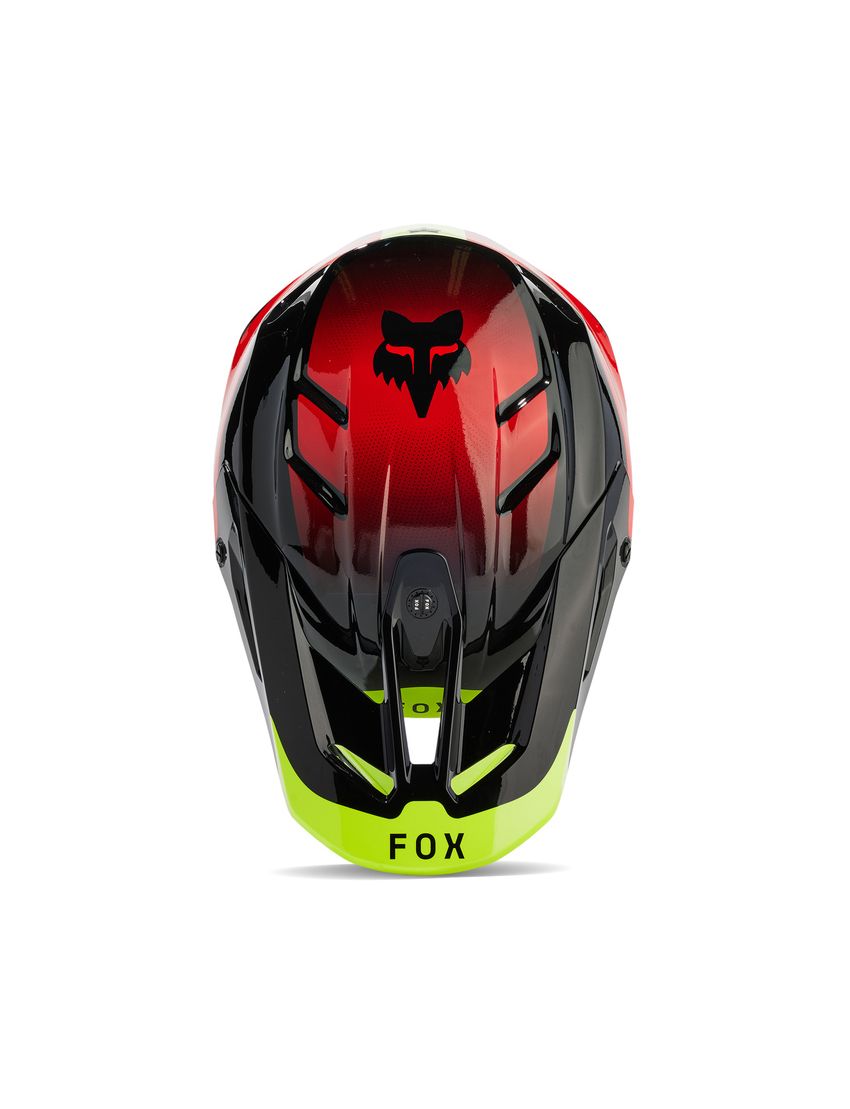 Fox Kask Motocyklowy  V3 Revise Red Yellow M
