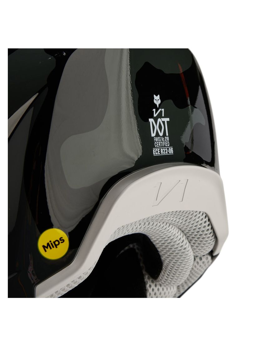 Fox Kask Motocyklowy  V1 Bnkr Black Camo S