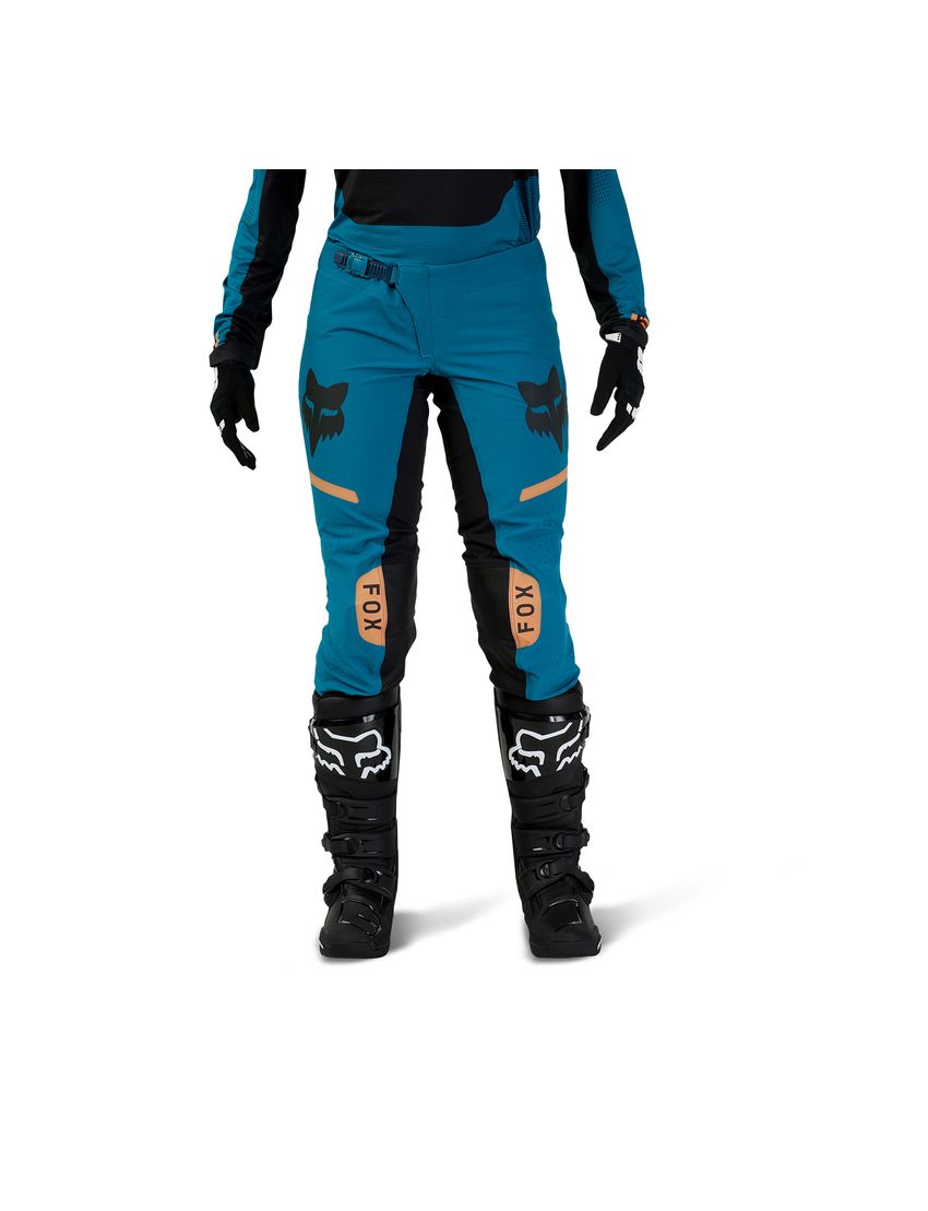 Fox Spodnie Motocyklowe Damskie  Flexair Optical Maui Blue 6