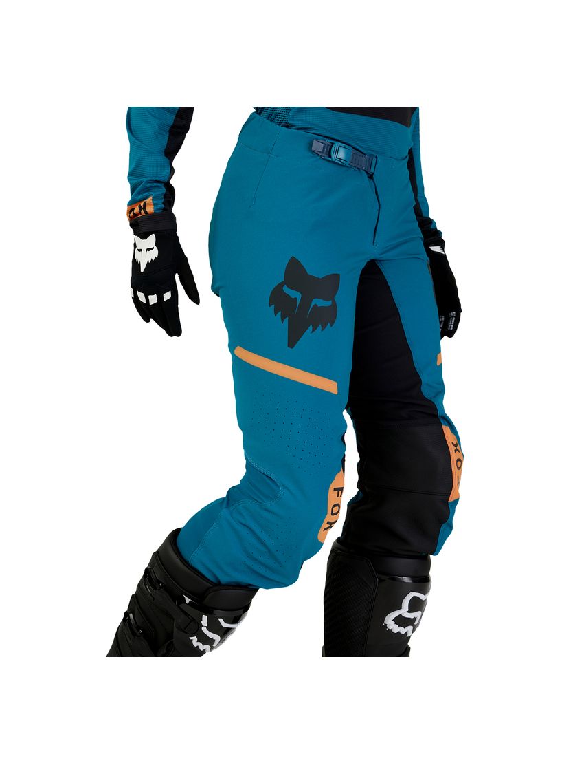 Fox Spodnie Motocyklowe Damskie  Flexair Optical Maui Blue 6