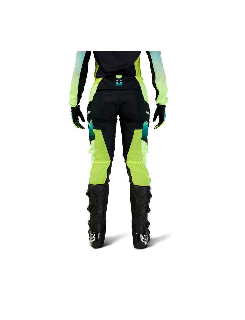 Fox Spodnie Motocyklowe Damskie  180 Flora Black Yellow 4