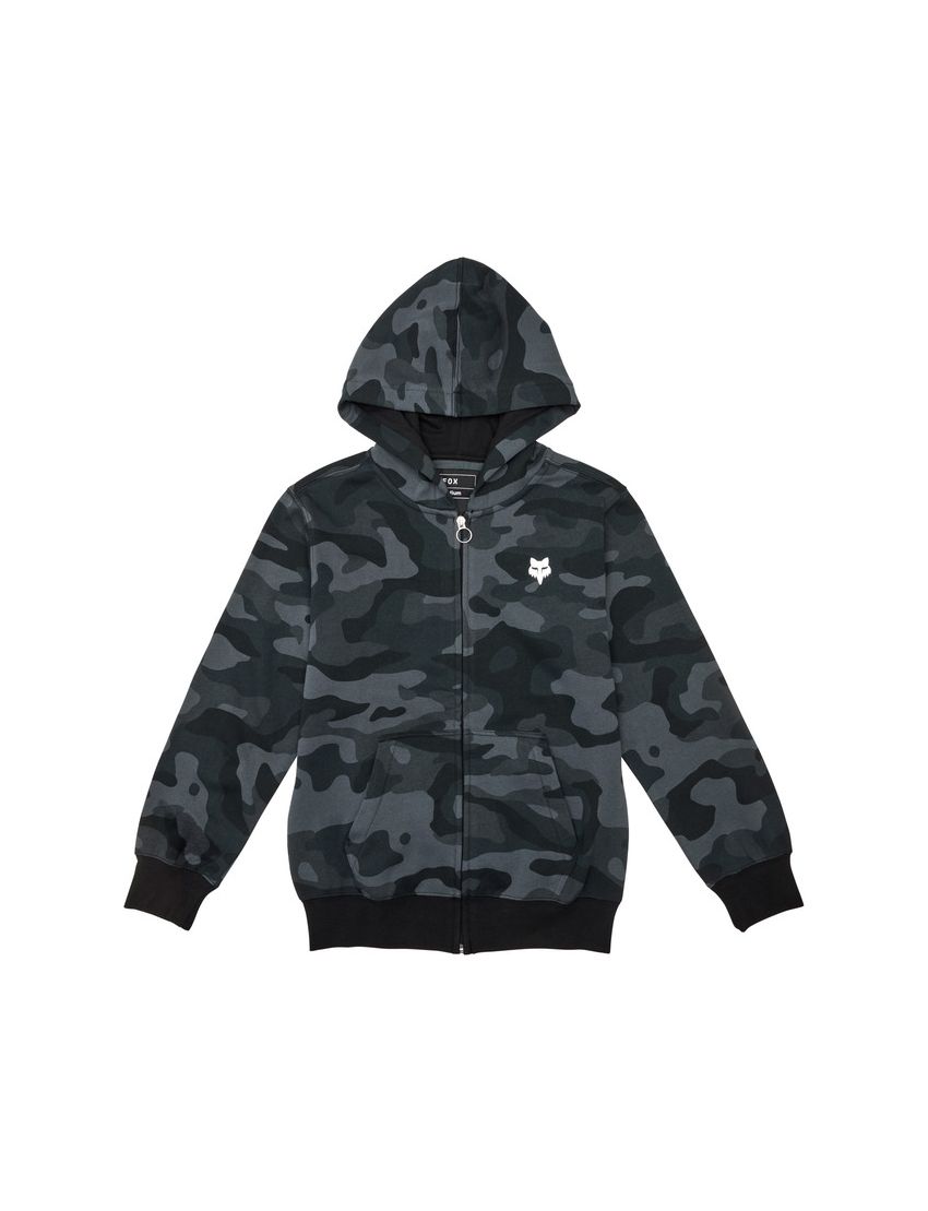 Fox Bluza Z Kapturem Na Zamek Junior  Head Black Camo Ys