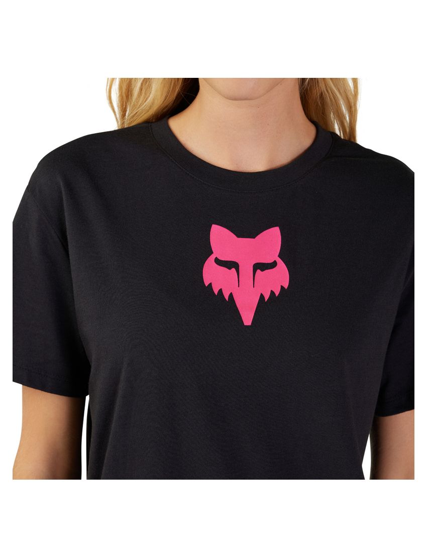Fox T-shirt Damski  Head Black Pink Xs