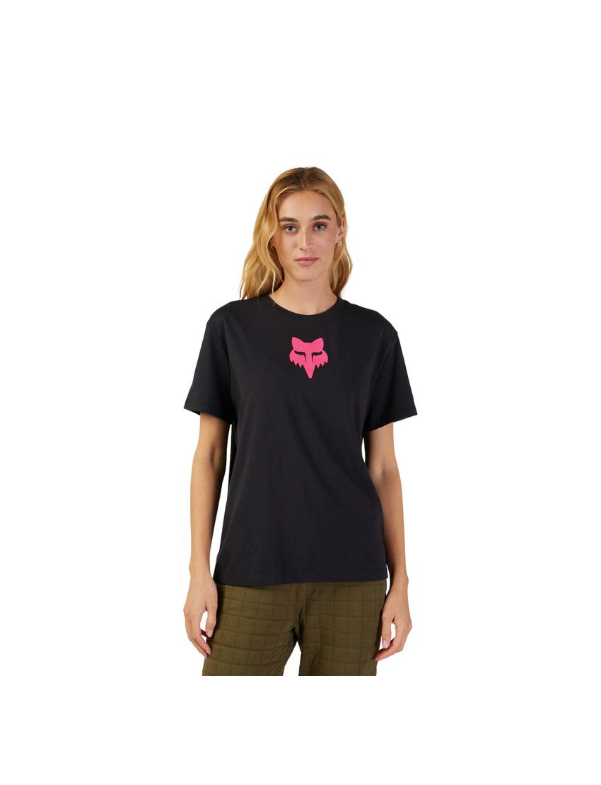 Fox T-shirt Damski  Head Black Pink Xs