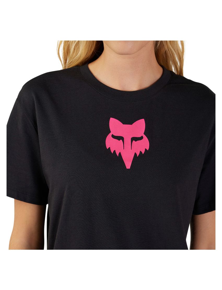 Fox T-shirt Damski  Head Black Pink Xs