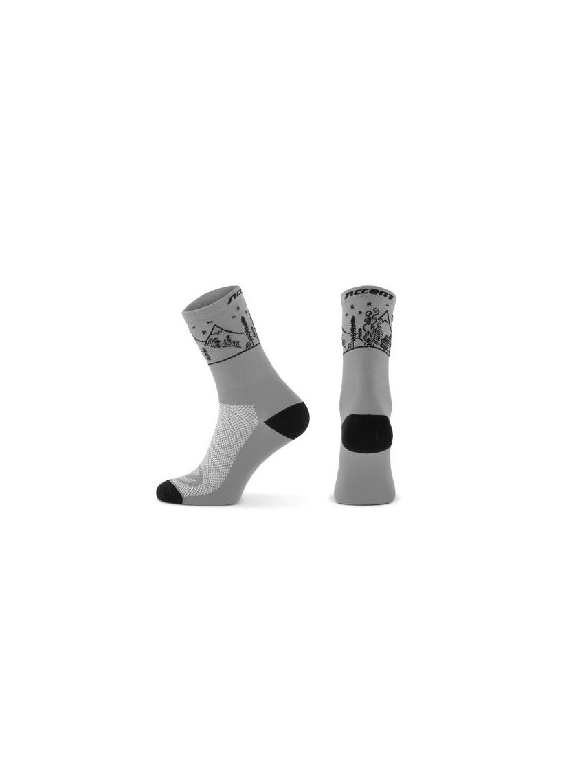 Skarpetki ACCENT Campvibe szaro-czarne M (39-41) 