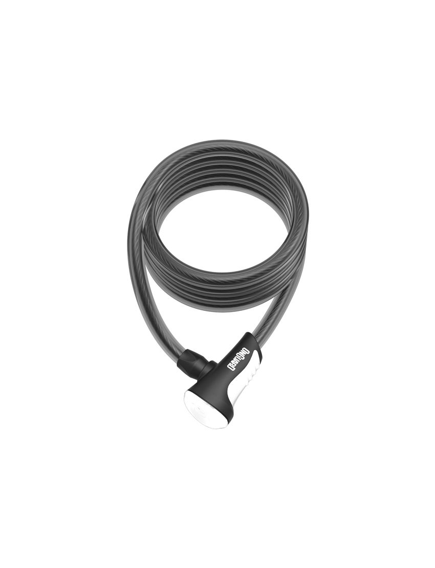 Zapięcie rowerowe ONGUARD NEON 8157WH Linka - 10mm 180cm - uchwyt + 2 x Klucze z kodem białe 