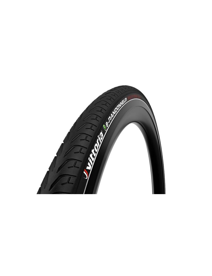 Vittoria Opona e-Randonneur G2.0 700x40C czarna, drutowa, odblask 