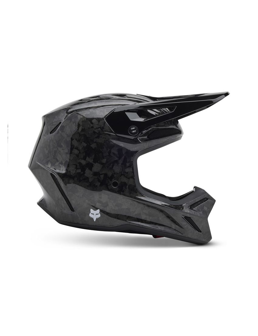 Fox Kask Motocyklowy  V3 Rs Carbon Solid Black S