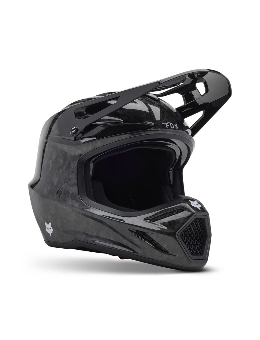 Fox Kask Motocyklowy  V3 Rs Carbon Solid Black S