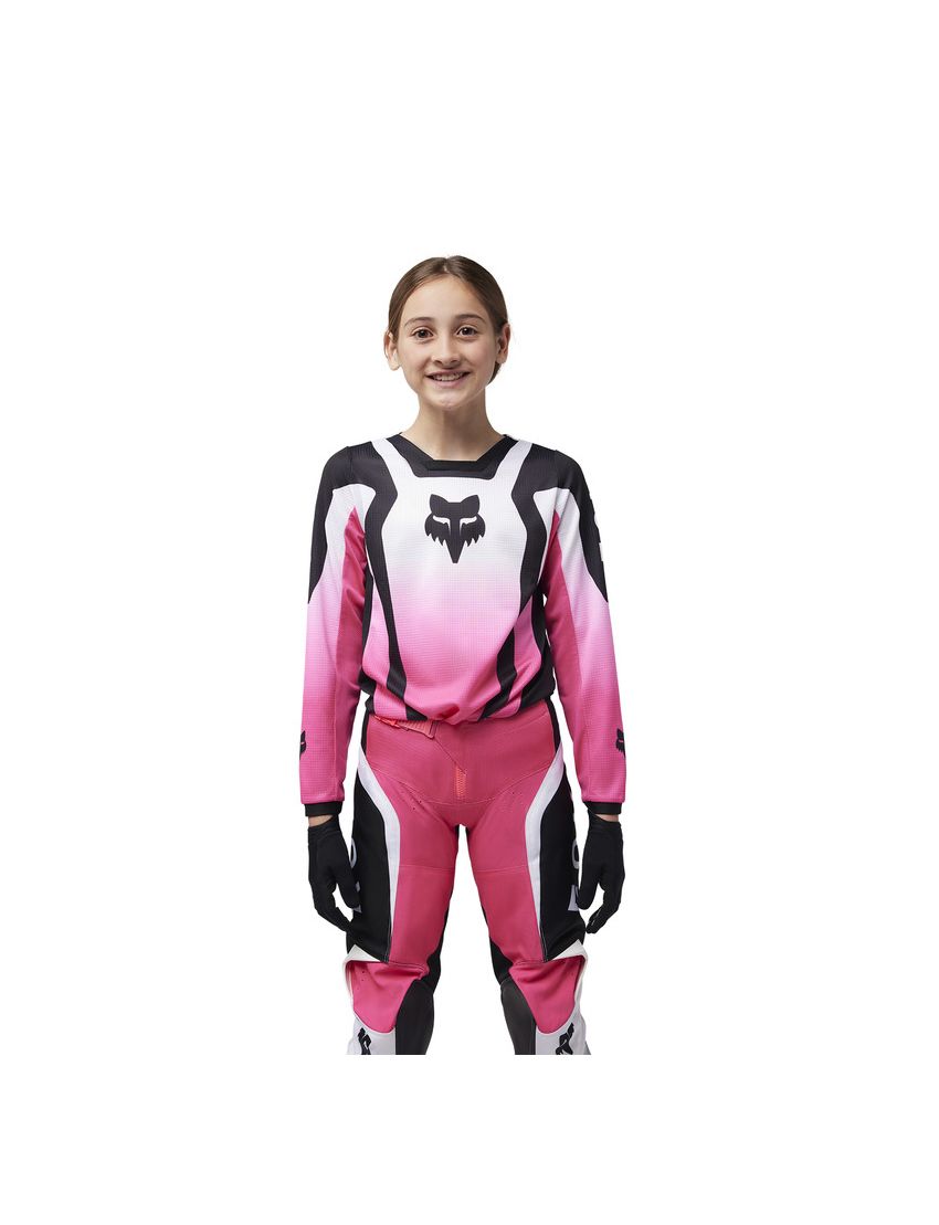 Fox Spodnie Motocyklowe Junior  Girls 180 Lean Black Pink Y24