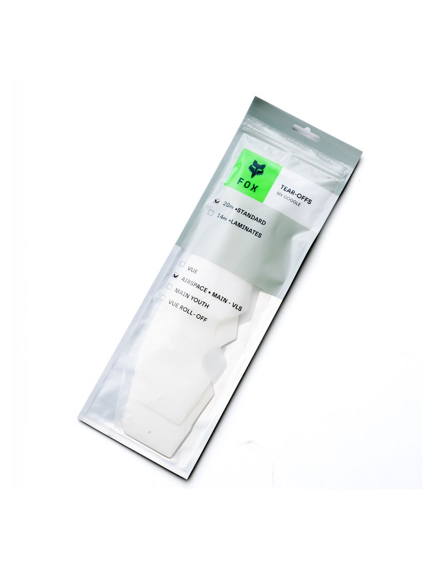 Fox Zrywki  Mx24 Airspace/main Standard Tear Off 20pk Clear Os