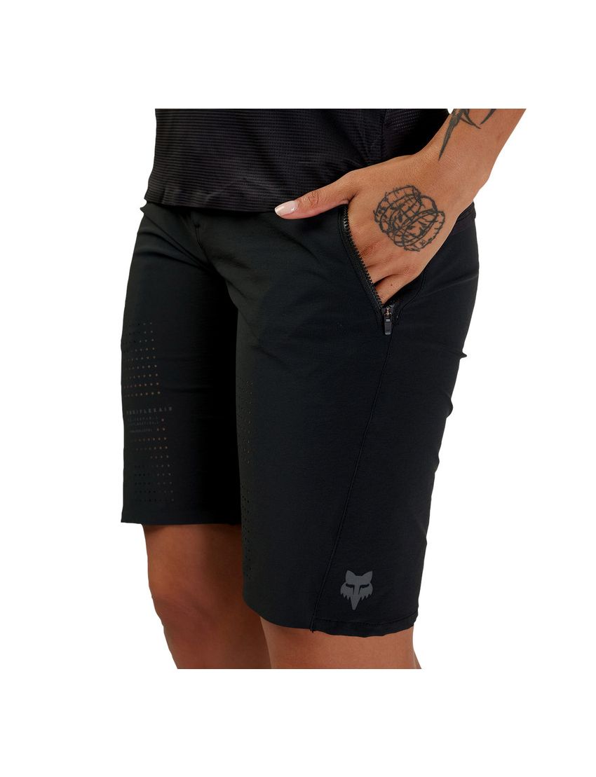 Fox Spodenki Rowerowe Damskie  Flexair Black Xl