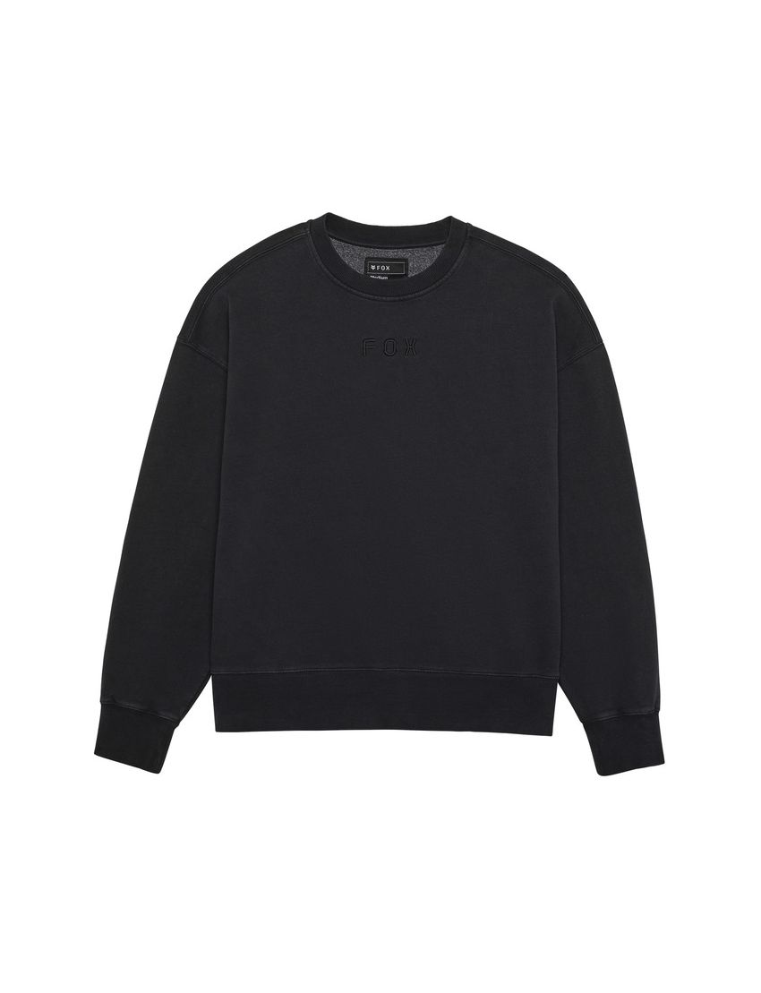 Fox Bluza  Wordmark Oversized Fleece Crew Black M