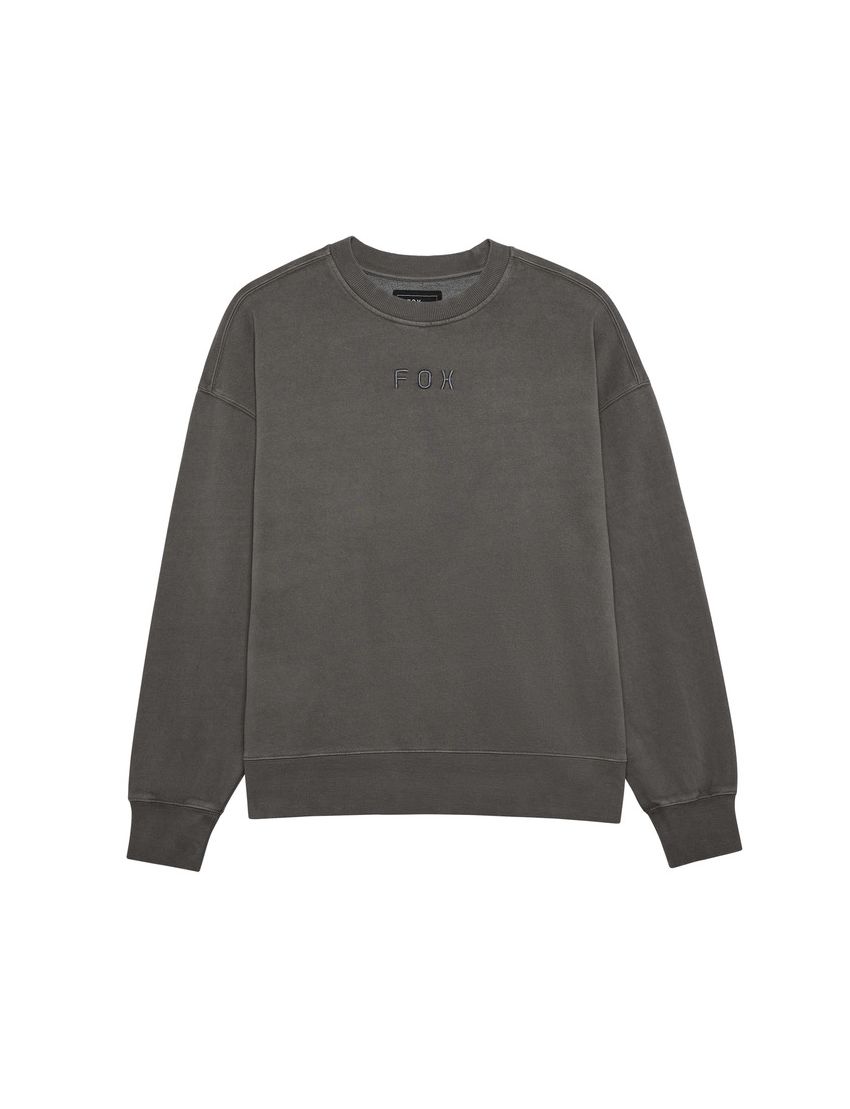 Fox Bluza  Wordmark Oversized Fleece Crew Pewter S