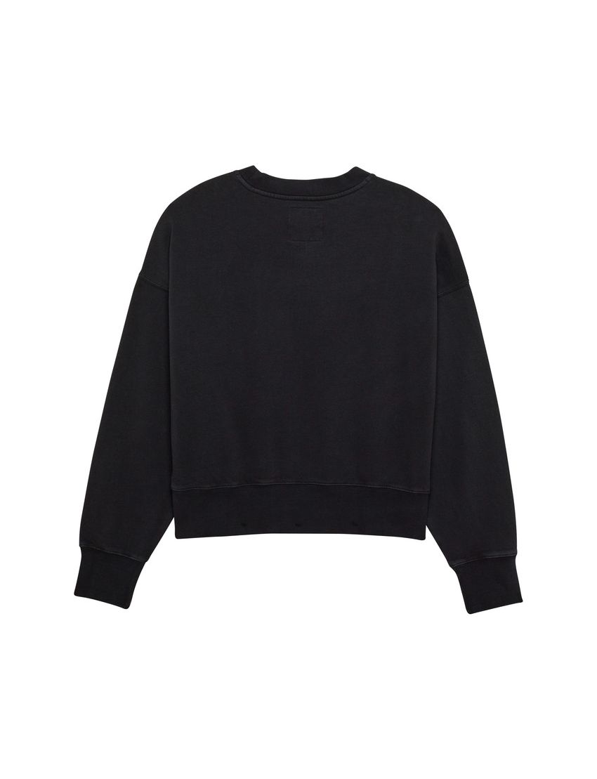 Fox Bluza Damska  Wordmark Oversized Fleece Crew Black Xs
