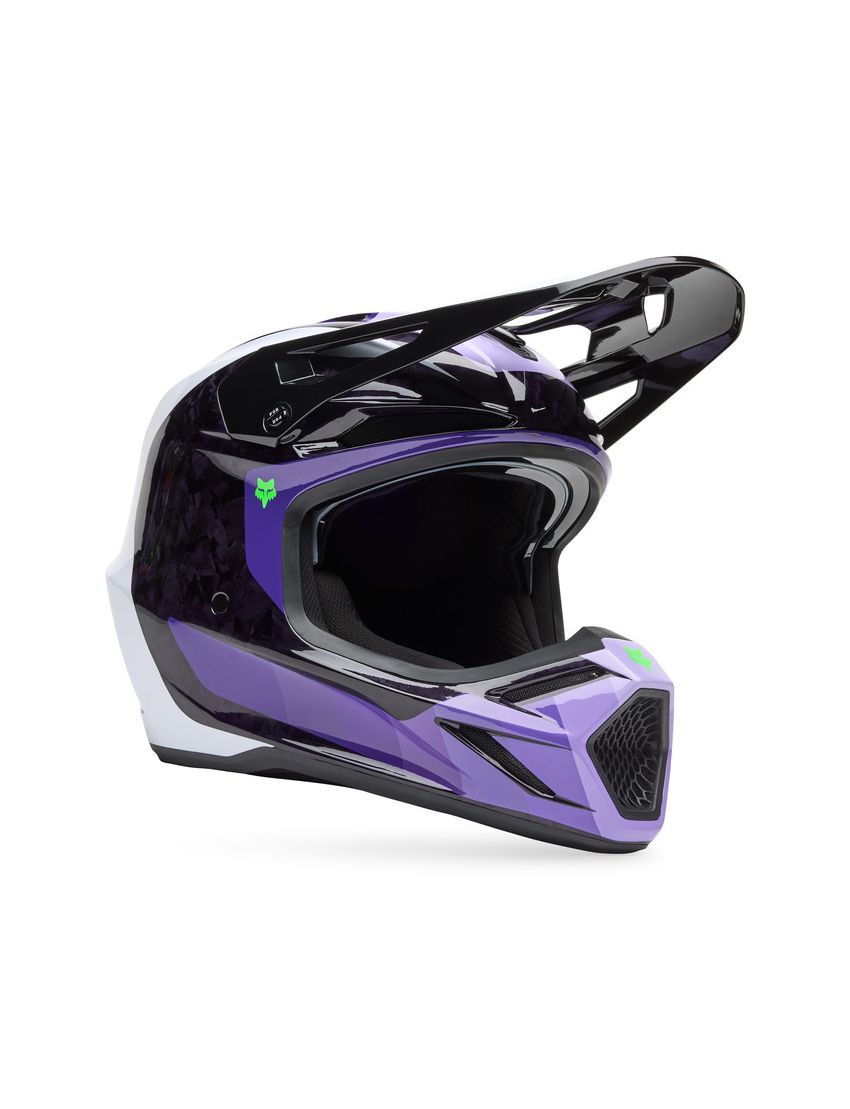 Fox Kask Motocyklowy  V3 Rs Grid Black Purple S