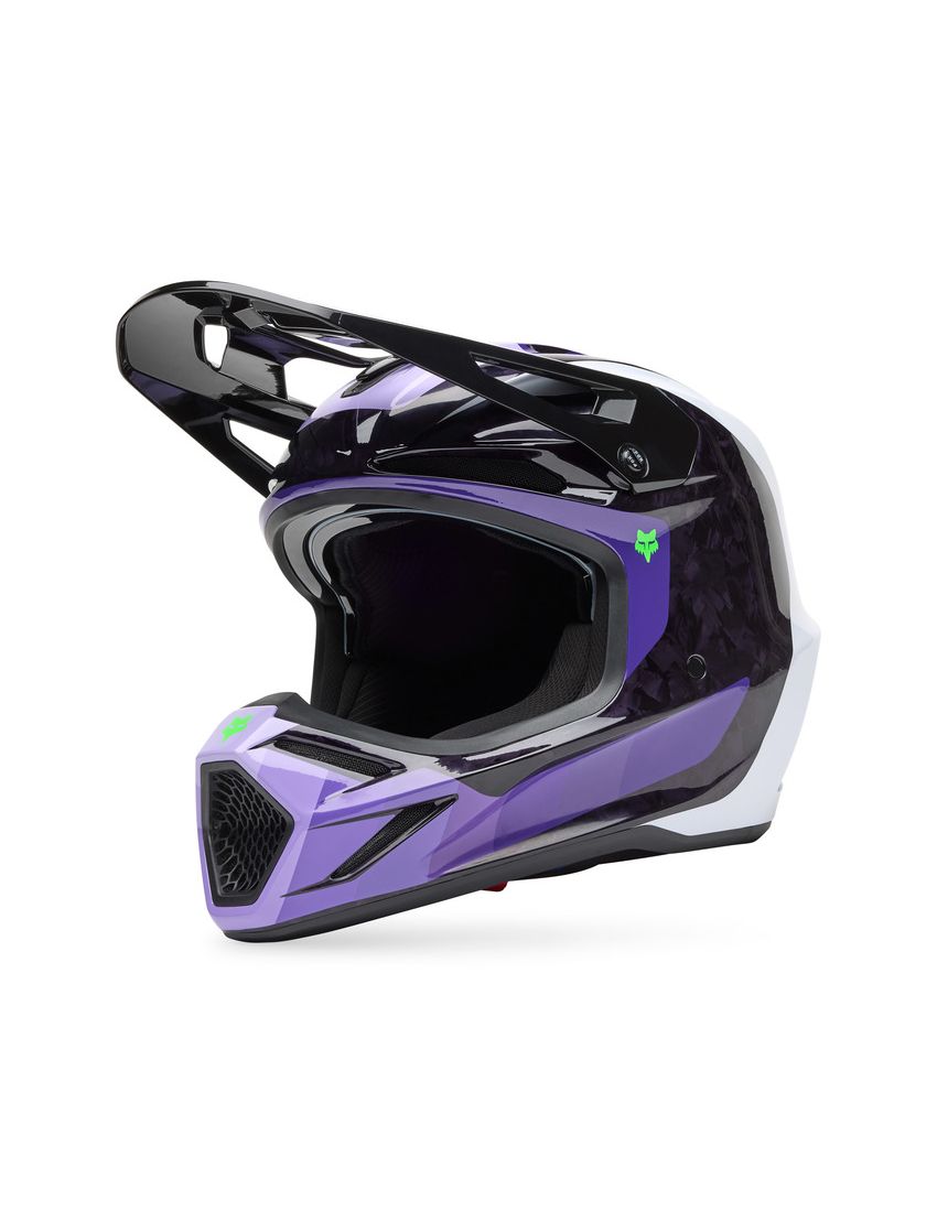 Fox Kask Motocyklowy  V3 Rs Grid Black Purple S