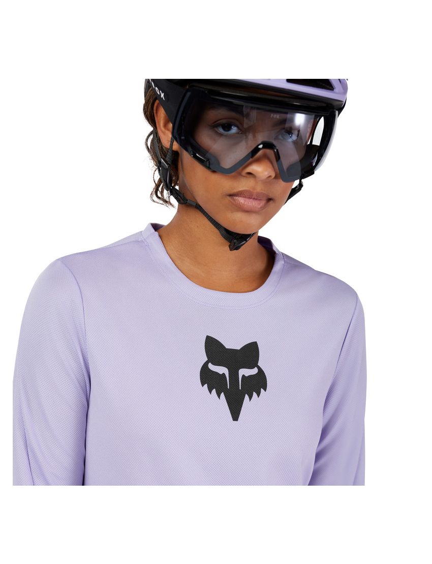 Fox Koszulka Rowerowa Z DŁugim RĘkawem Damska  Ranger Head Lilac M
