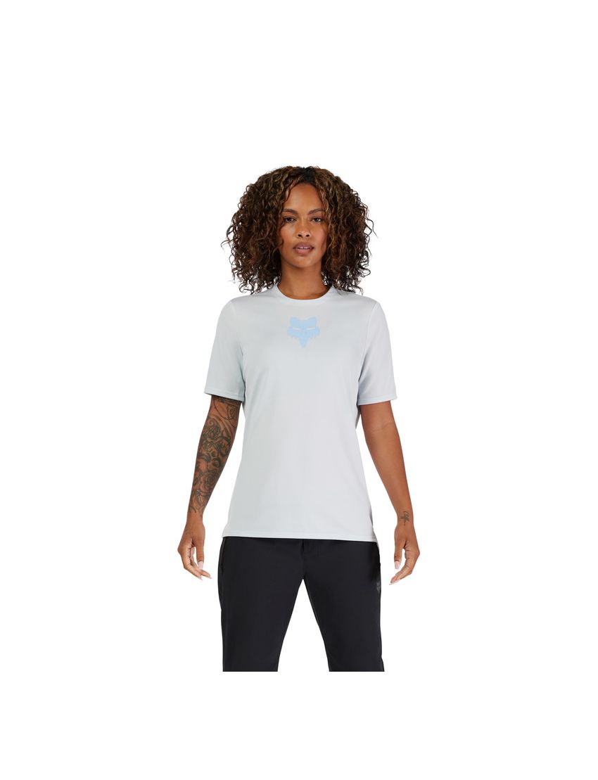 Fox Koszulka Rowerowa Damska  Ranger Head Pale Blue M