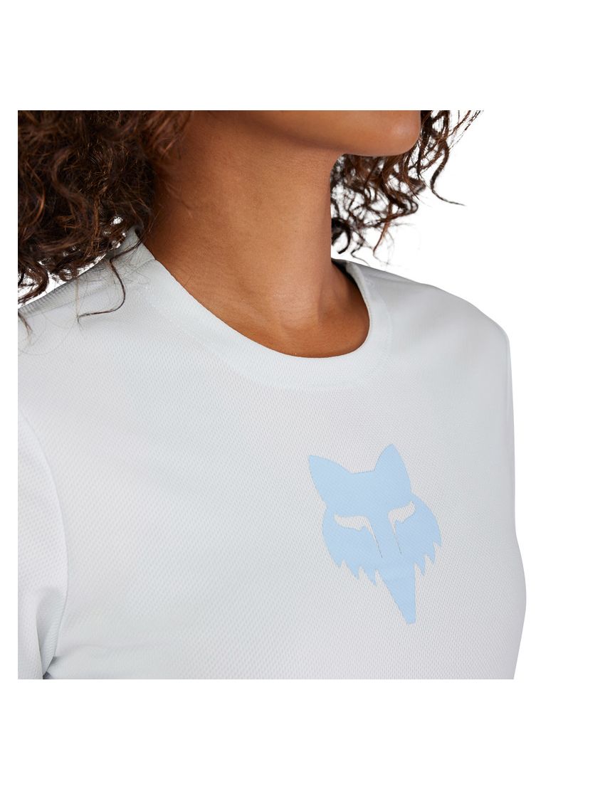 Fox Koszulka Rowerowa Damska  Ranger Head Pale Blue M