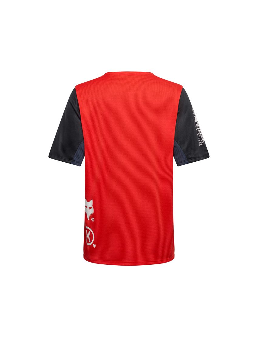 Fox Koszulka Rowerowa Junior  Defend Elevated Fluo Red Ym