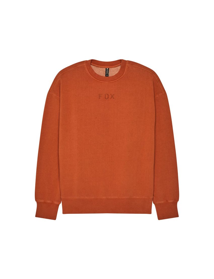 Fox Bluza  Wordmark Oversized Fleece Crew Cognac M
