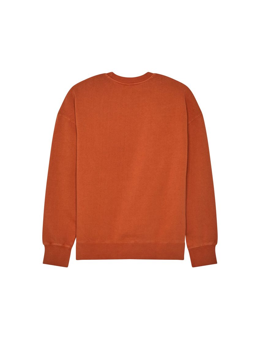 Fox Bluza  Wordmark Oversized Fleece Crew Cognac M