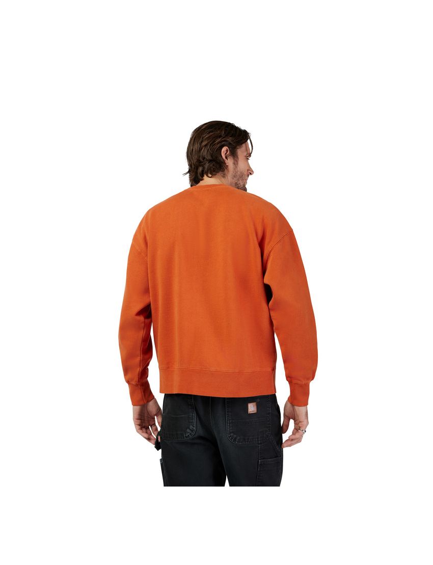 Fox Bluza  Wordmark Oversized Fleece Crew Cognac M