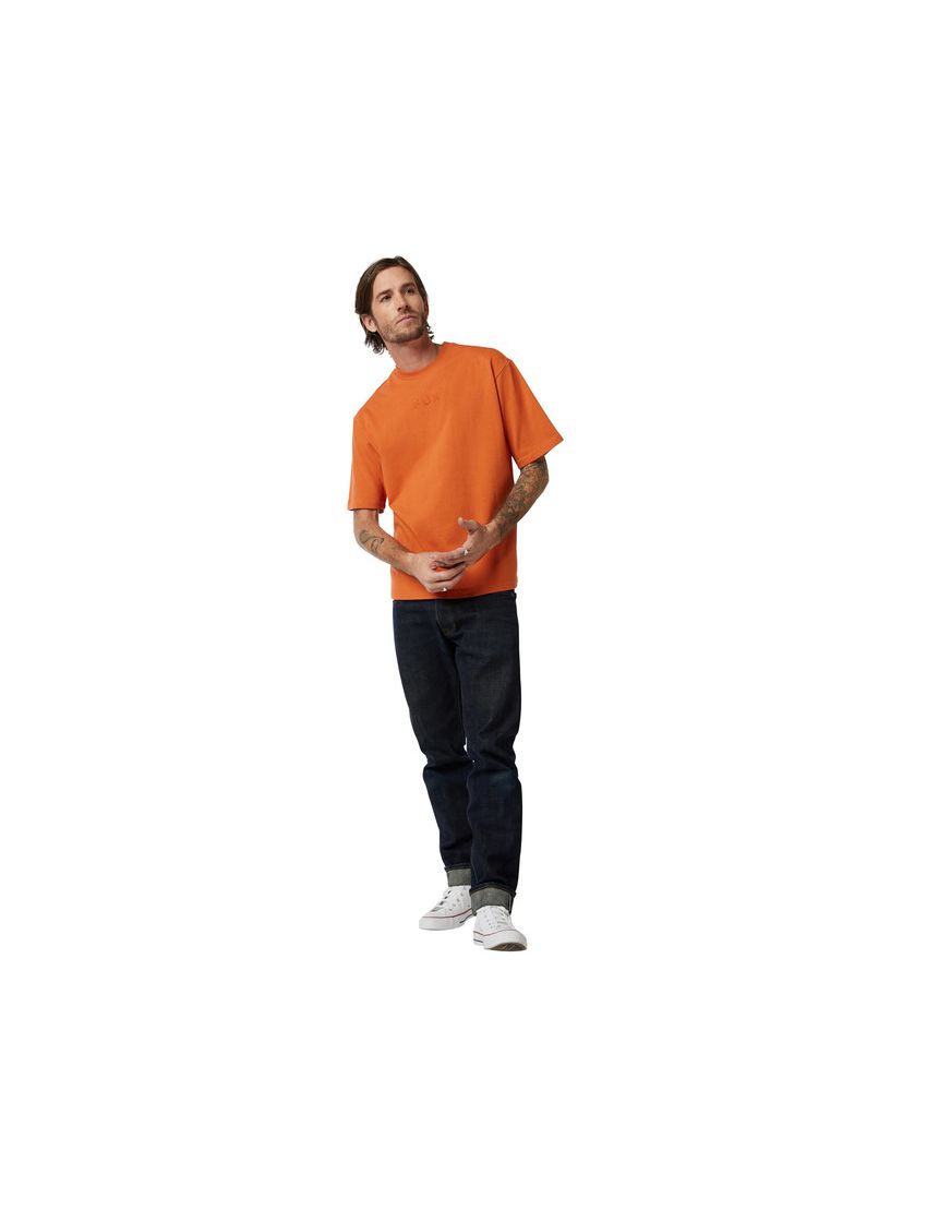 Fox T-shirt  Wordmark Oversized Chocolate L