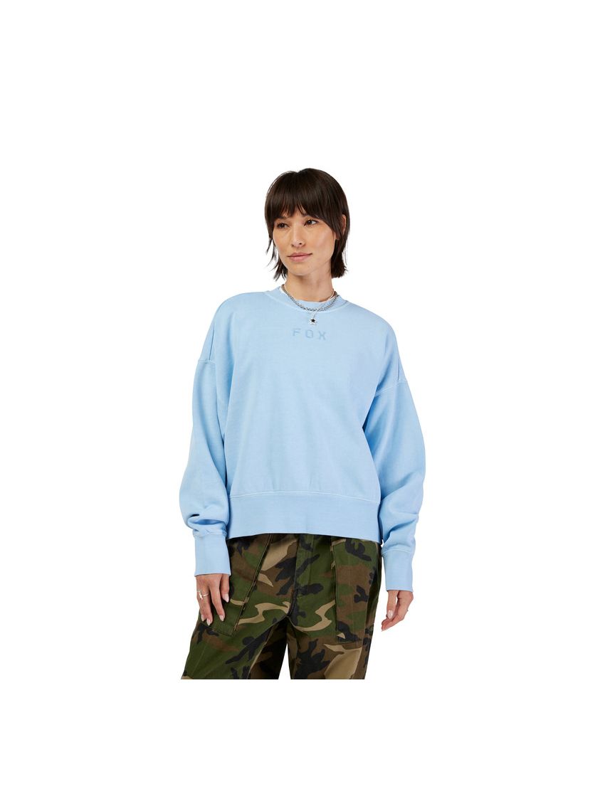Fox Bluza Damska  Wordmark Oversized Fleece Crew Cashmere Blue Xs