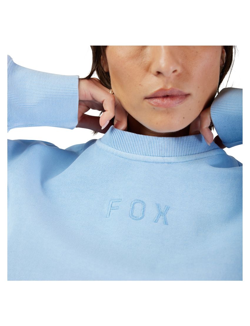 Fox Bluza Damska  Wordmark Oversized Fleece Crew Cashmere Blue Xs