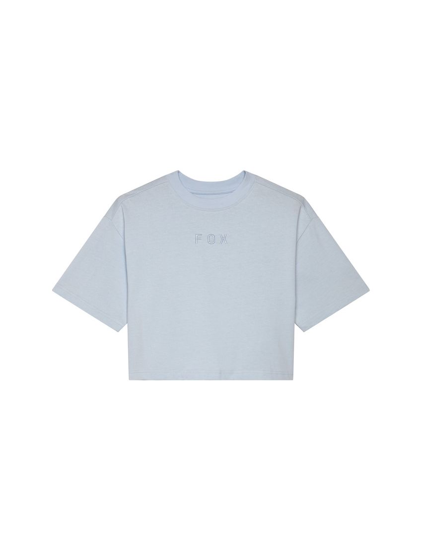 Fox T-shirt Damski  Wordmark Os Crop Pale Blue M