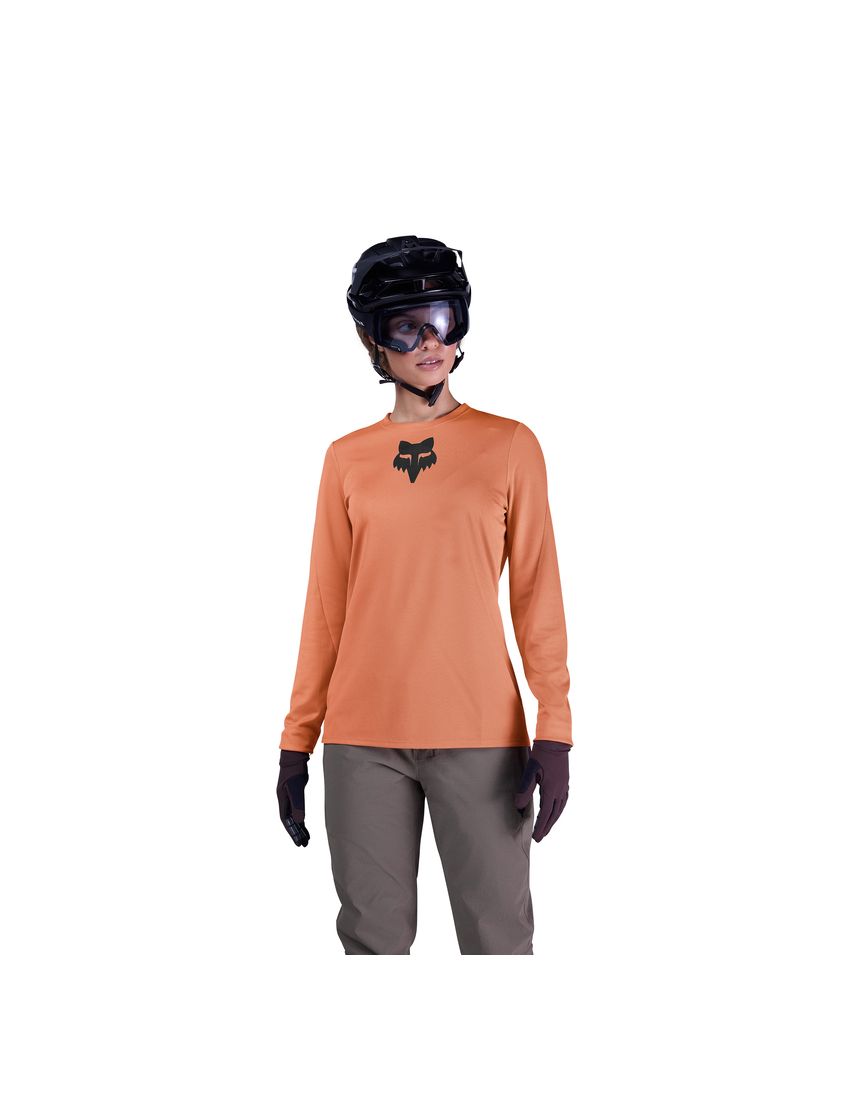 Fox Koszulka Rowerowa Z DŁugim RĘkawem Damska  Ranger  Head Coral Xs