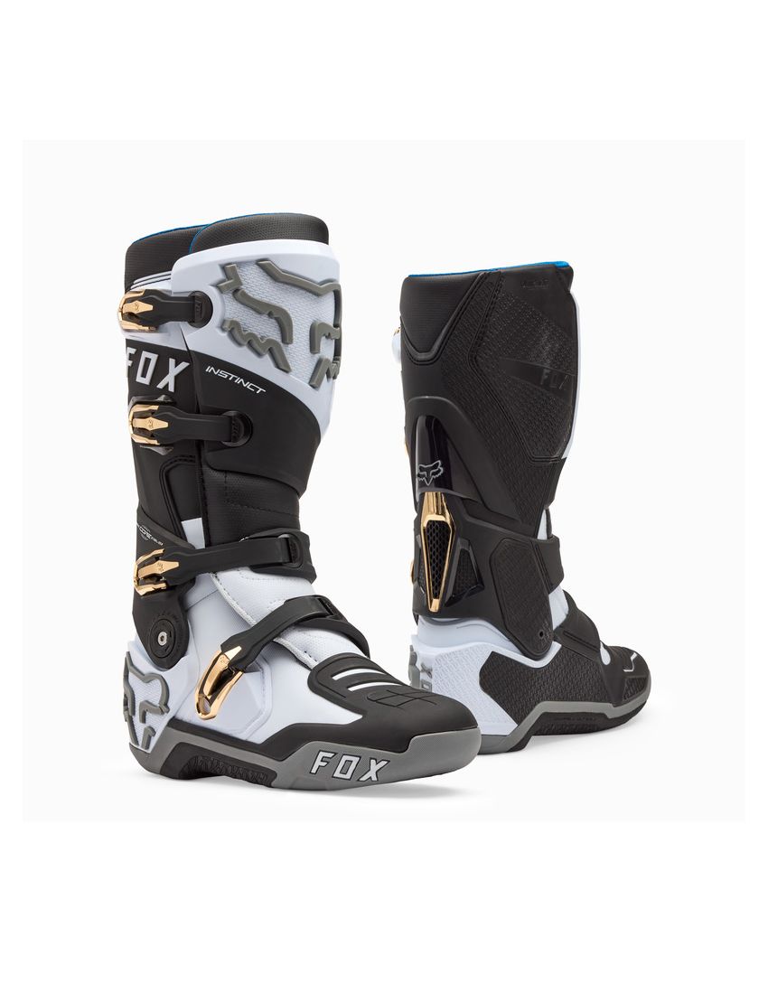 Fox Buty Motocyklowe  Instinct White Black Grey 9 (wkŁadka 265mm)