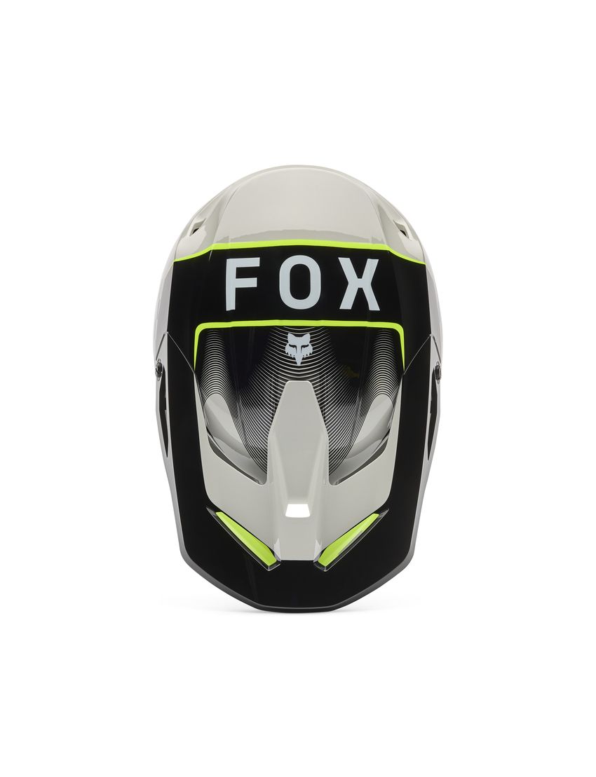 Fox Kask Motocyklowy  V1 Collect Grey Yellow S