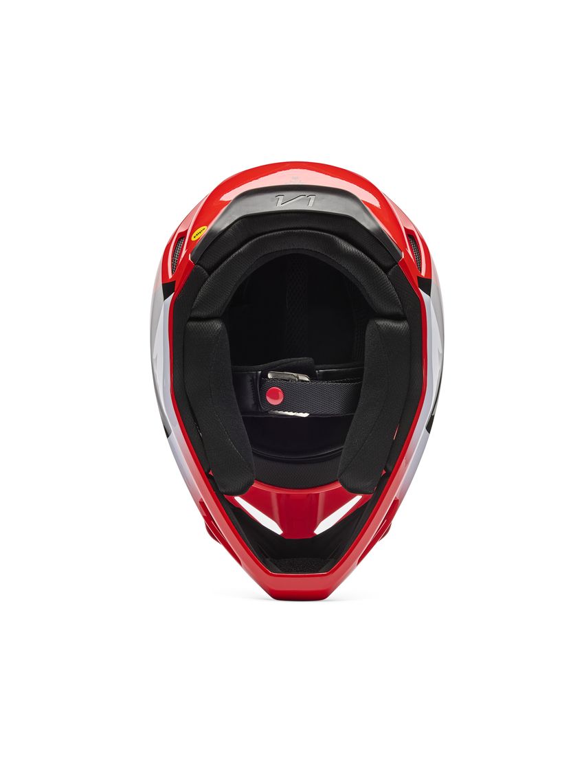 Fox Kask Motocyklowy  V1 Shield Fluo Red S