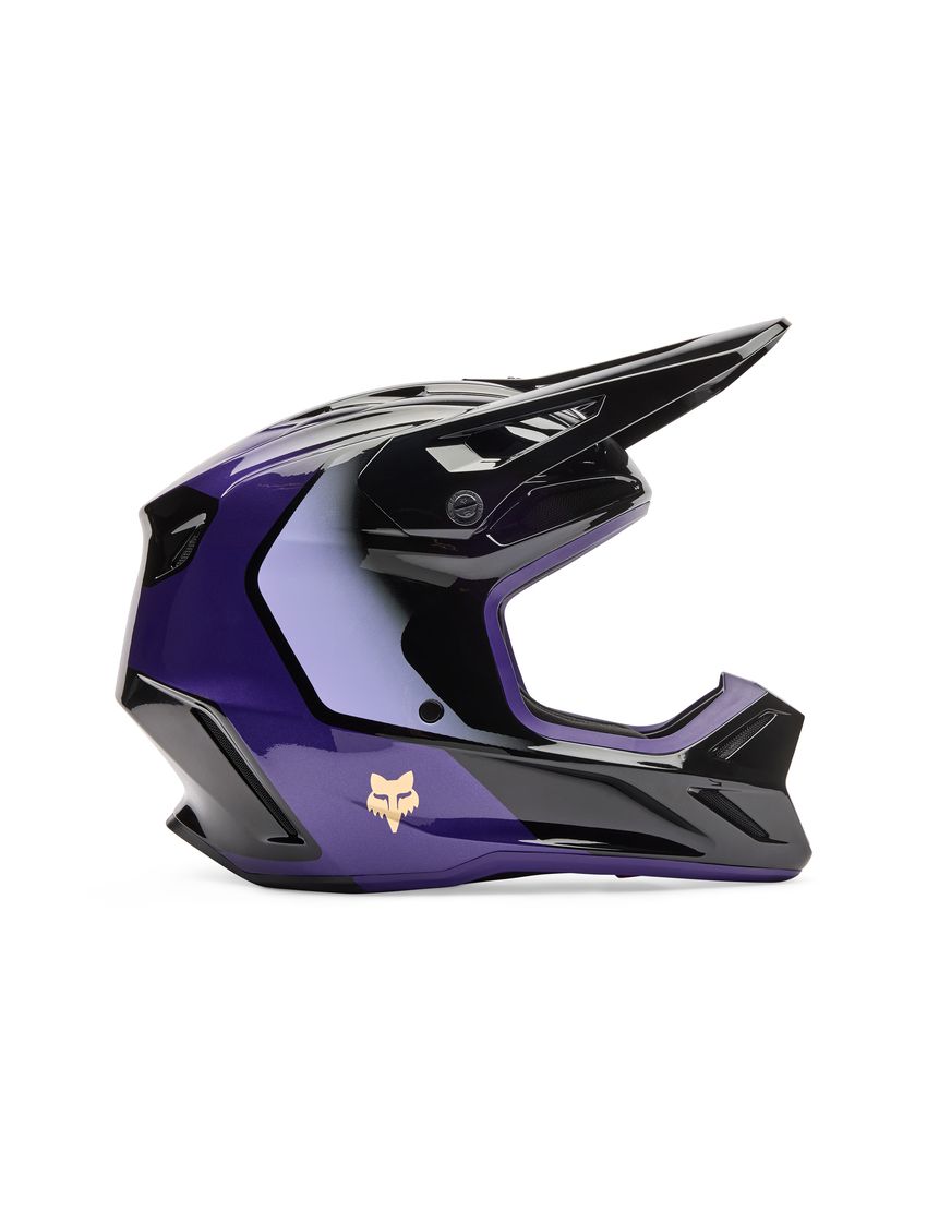 Fox Kask Motocyklowy  V3 Drip Black Purple S