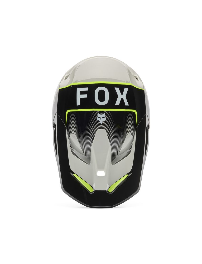 Fox Kask Motocyklowy Junior V1 Collect Grey Yellow Yl