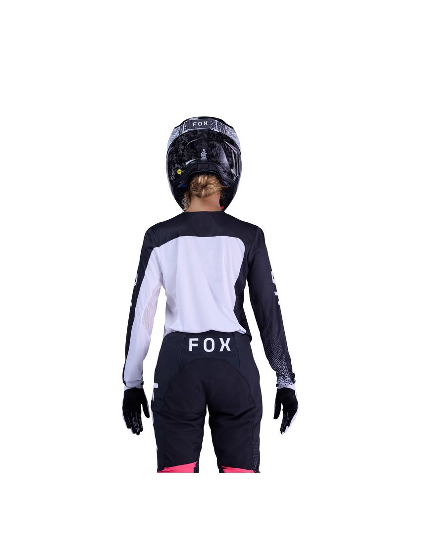 Fox Bluza Motocyklowa Damska Flexair Fracture White Black M
