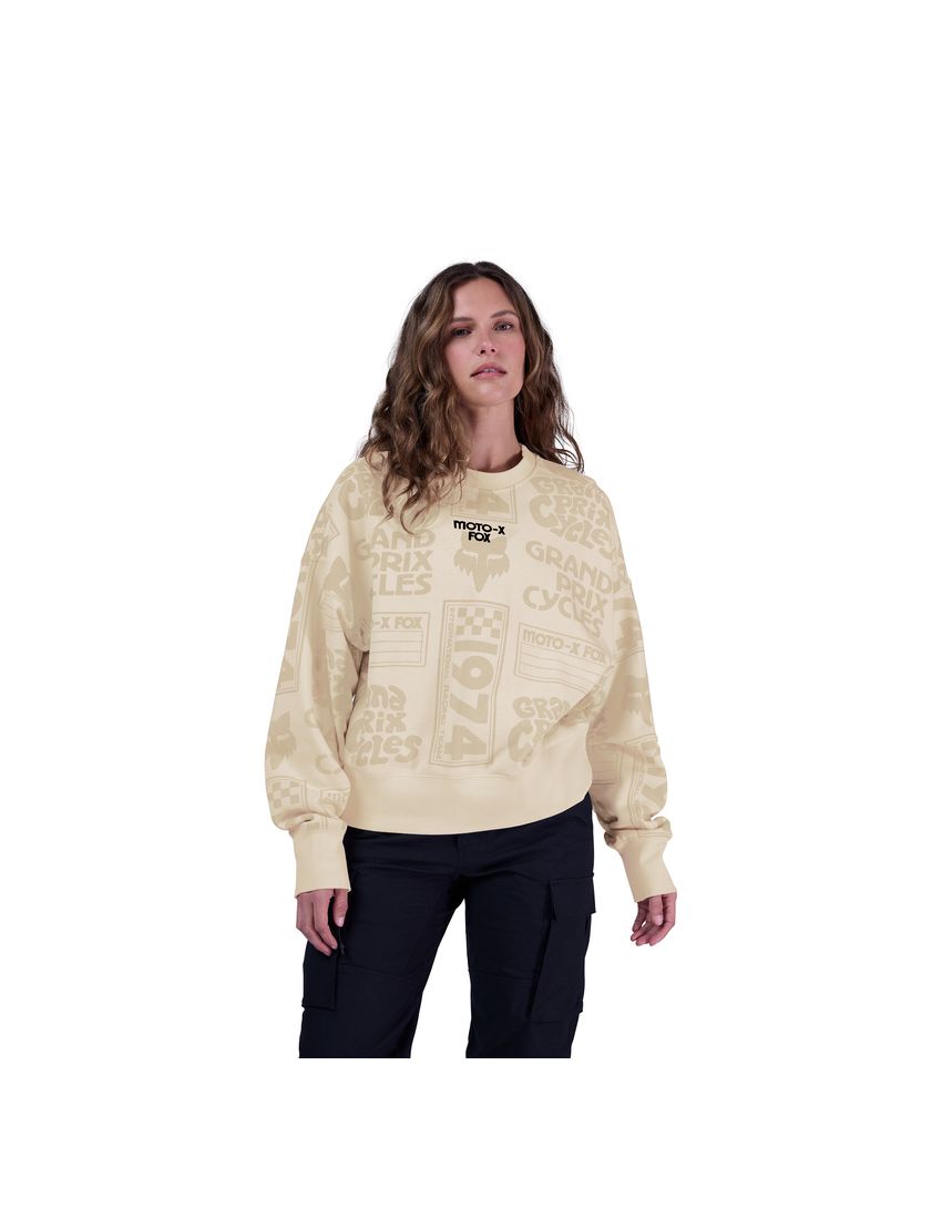 Fox Bluza Damska  Circa 74 Oversized Fleece Crew Off White Xs