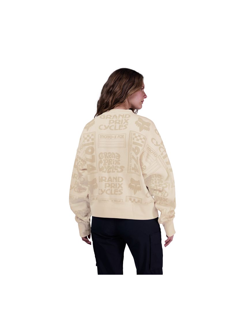 Fox Bluza Damska  Circa 74 Oversized Fleece Crew Off White Xs