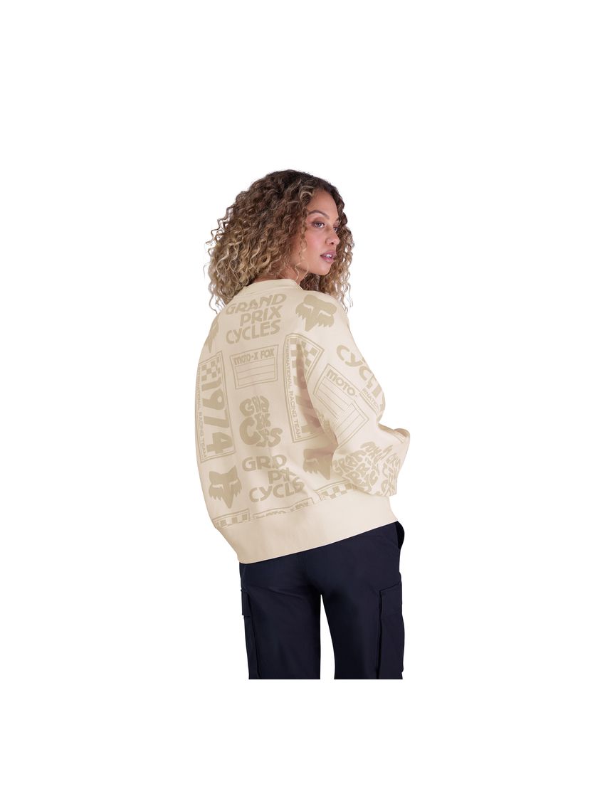 Fox Bluza Damska  Circa 74 Oversized Fleece Crew Off White Xs