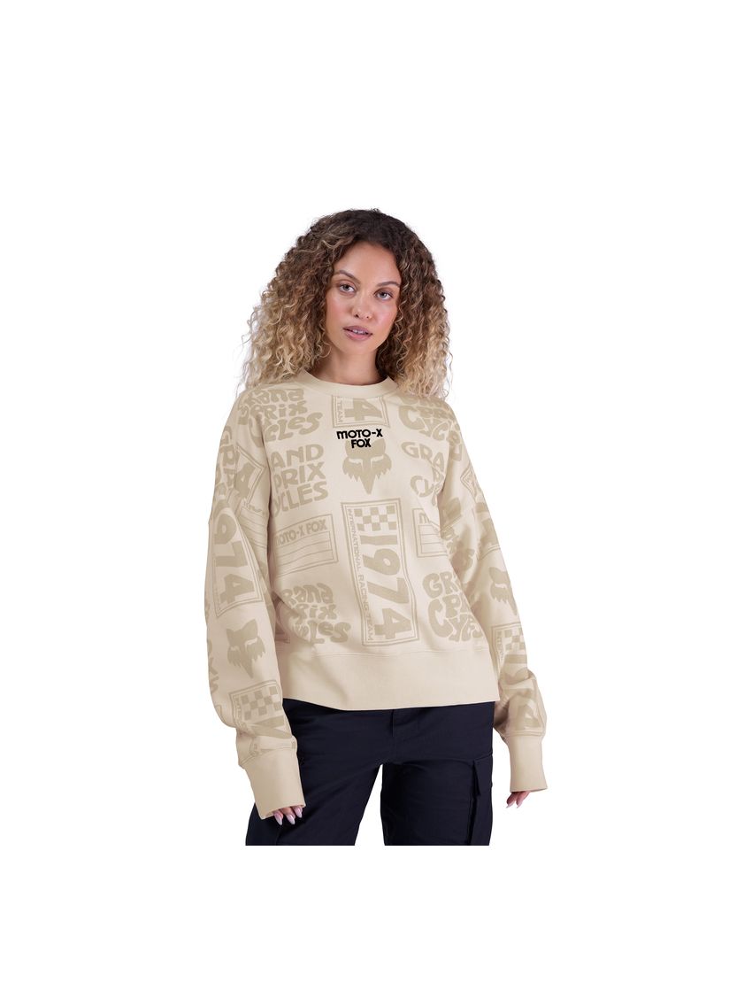 Fox Bluza Damska  Circa 74 Oversized Fleece Crew Off White Xs