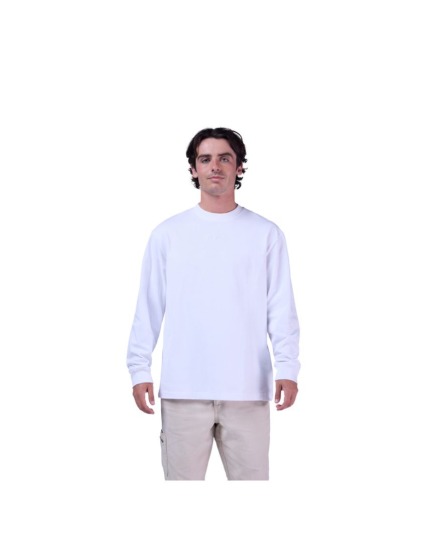 Fox Koszulka Z DŁugim RĘkawem  Wordmark Oversized Optic White S