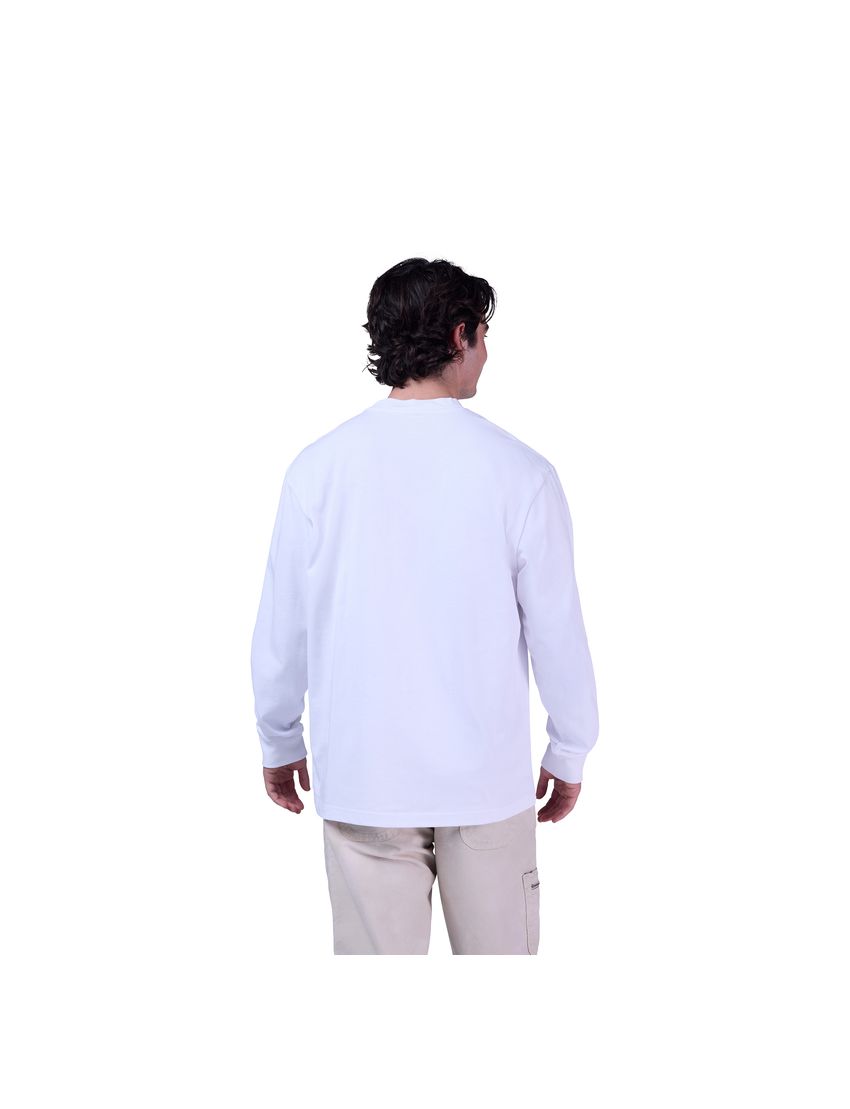 Fox Koszulka Z DŁugim RĘkawem  Wordmark Oversized Optic White S