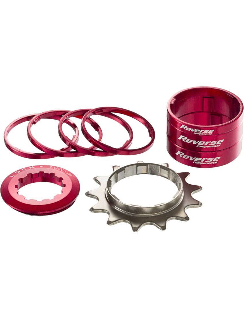 REVERSE Single Speed Kits 13T czerwony